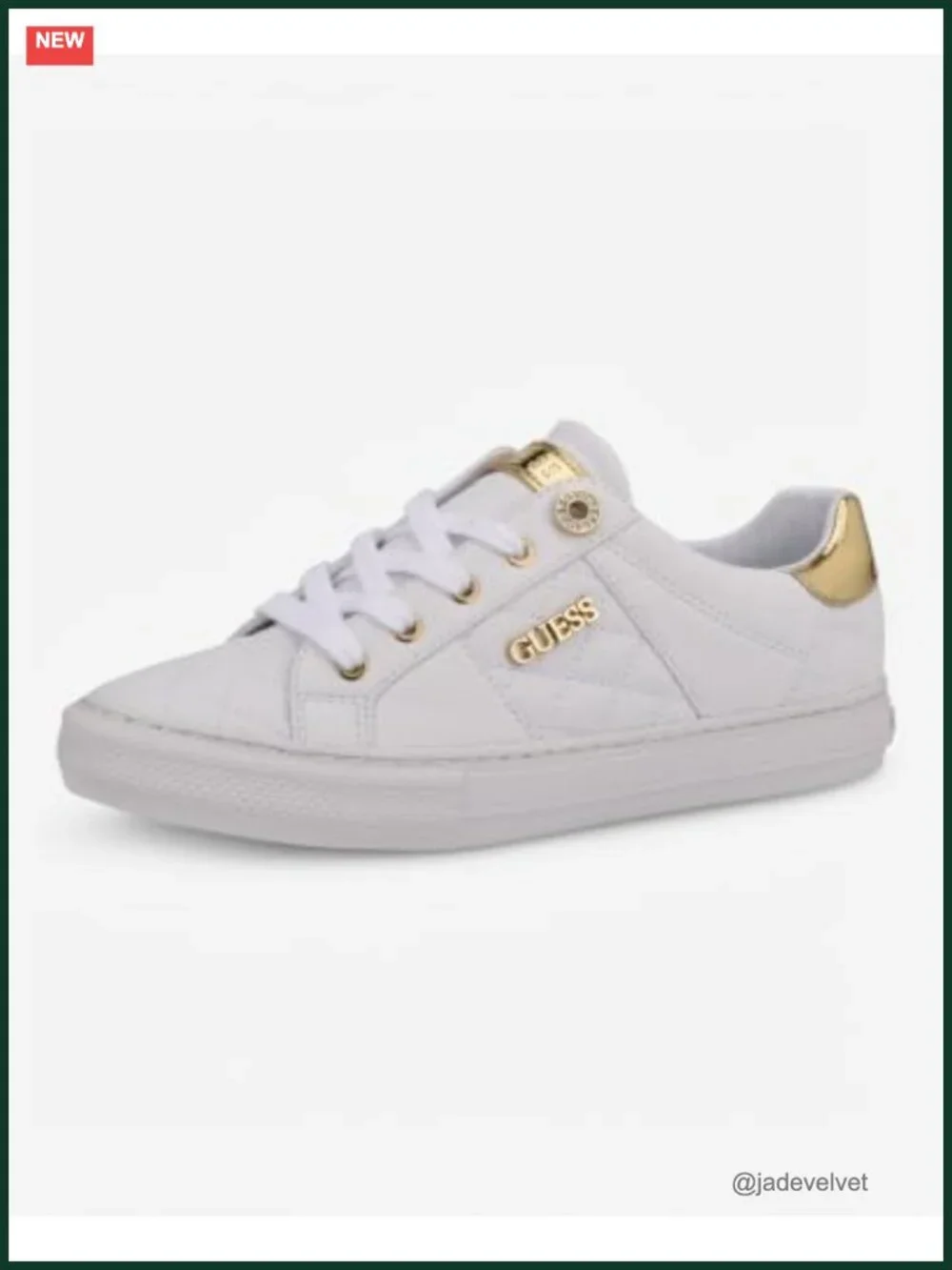 Women's Quilted Faux Leather Fashion Sneakers Lace-Up Platform Athletic Shoes